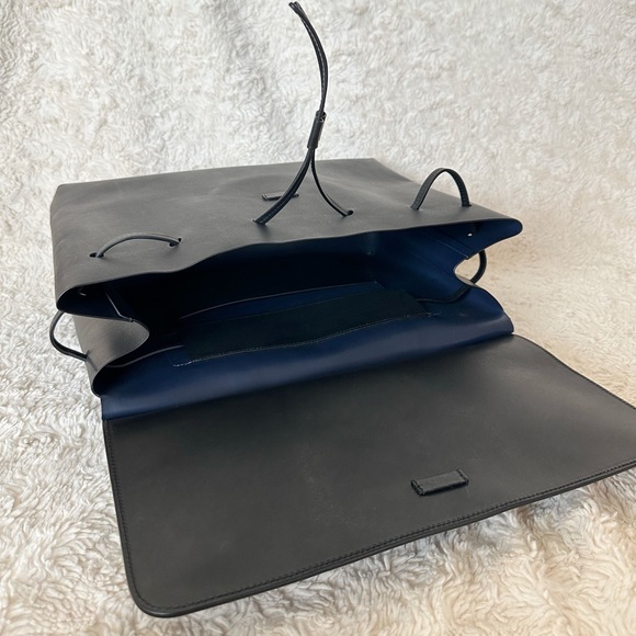 Mansur Gavriel Black Vegetable Tanned Large Lady Bag - Picture 9 of 10